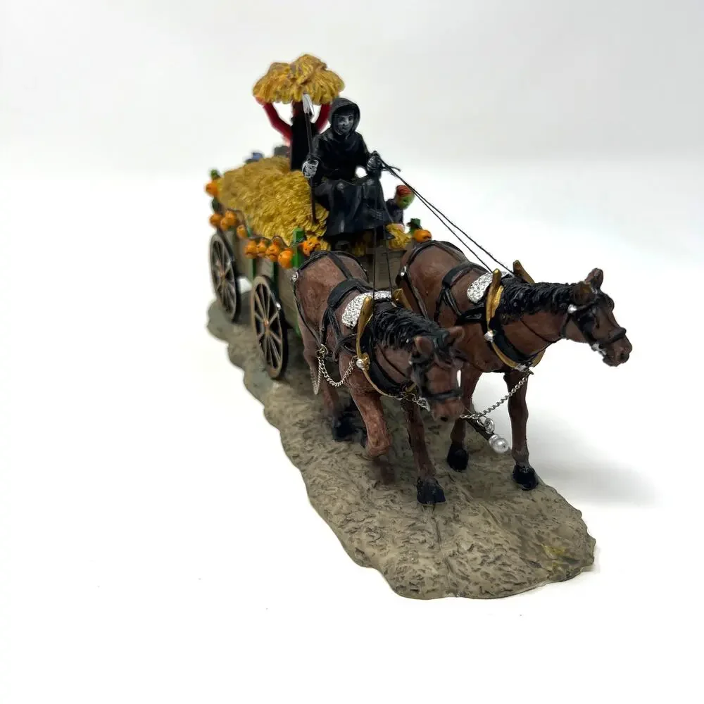 Vintage Lemax Spooky Town Haunted Hayride 53530 Halloween Decor 2005 With Box